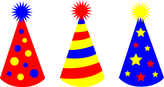 Kids Birthday Party Hats in Three Colors