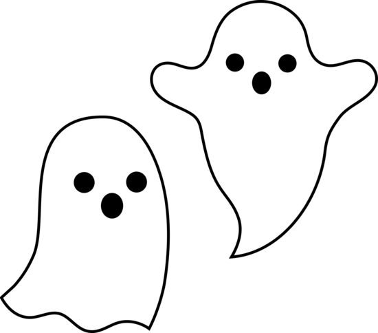 Two Little Spooky Ghosts Cute Ghosts Halloween Design