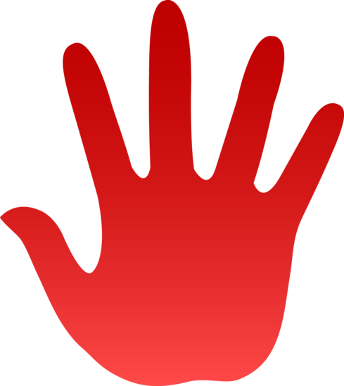 Red Handprint