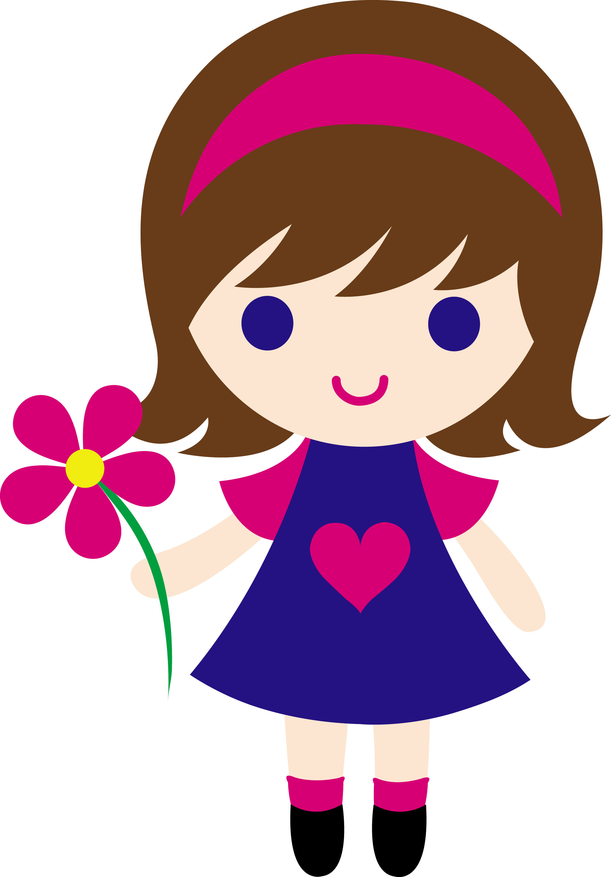 clipart picture of little girl - photo #2