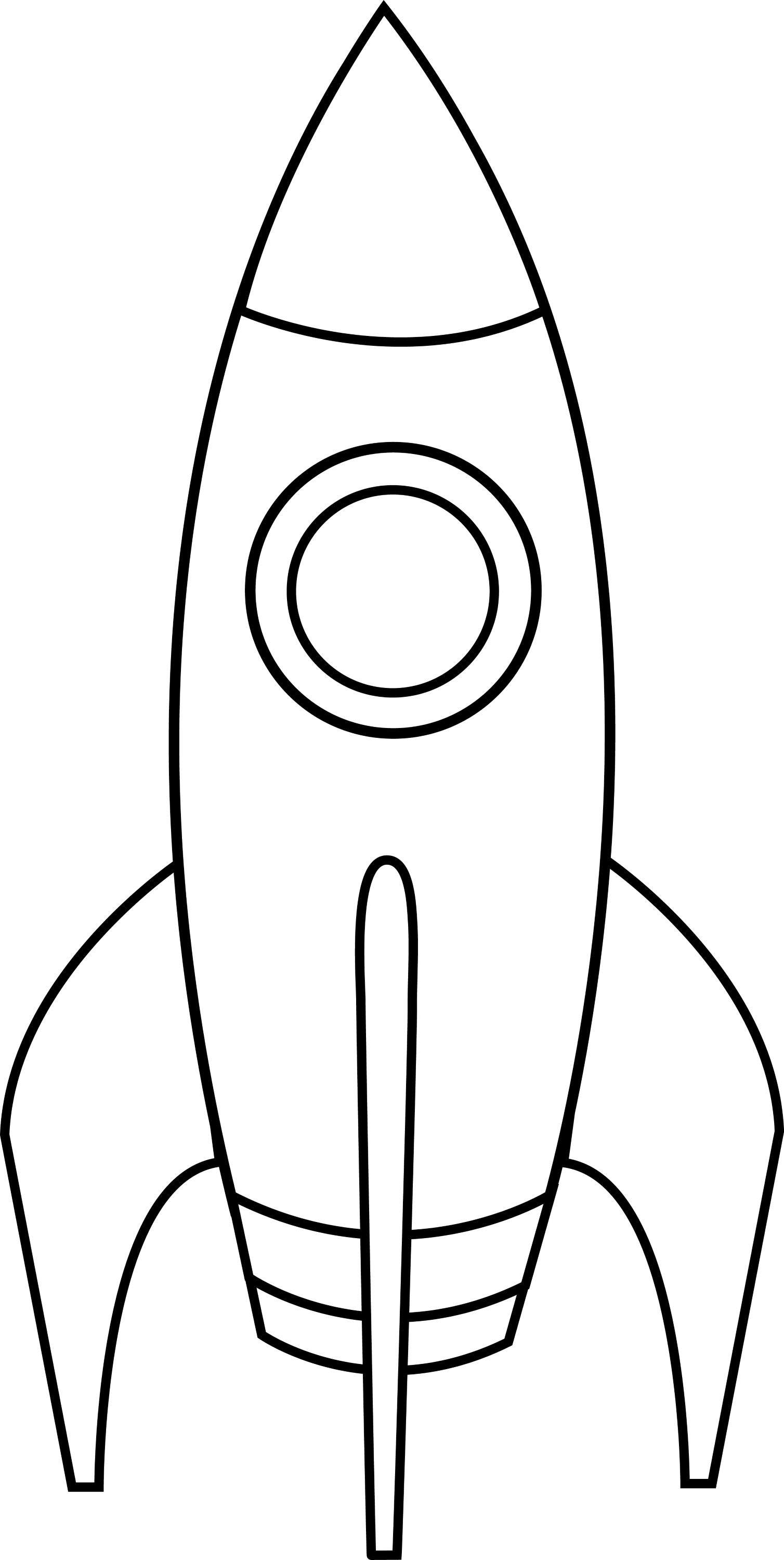 rocket ship clipart black and white - photo #8