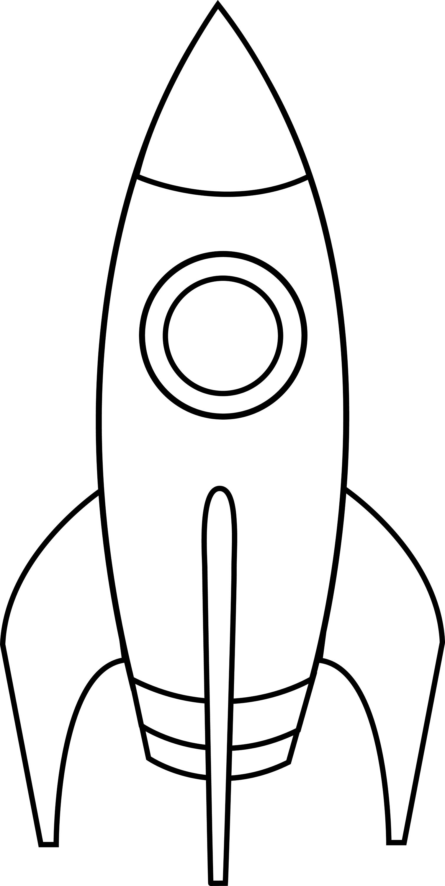 spaceship clipart black and white - photo #19